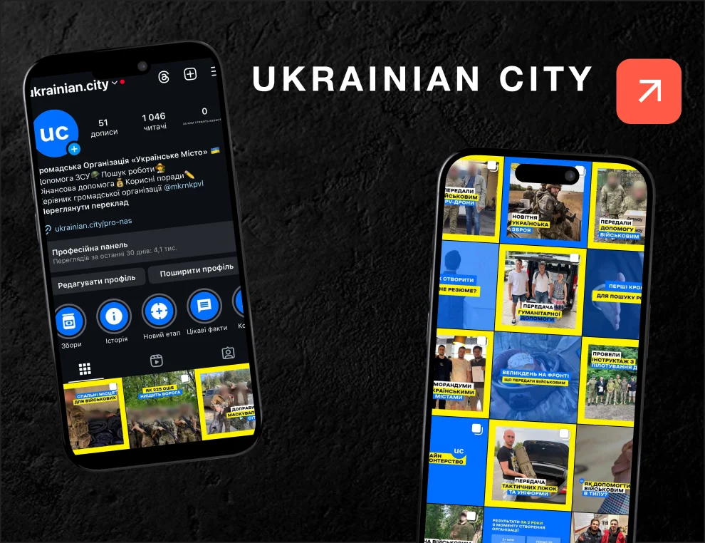 SMM для ГО “Ukrainian City” – інформаційна платформа