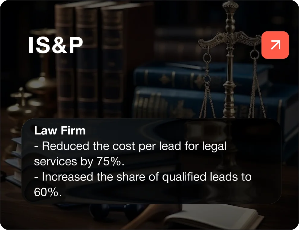 Targeted advertising for the services of the IS&P Law Firm